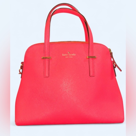 kate spade Handbags - Kate Spade New York Saffiano Leather Satchel – Coral Pink – Crossbody Included